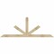 Ekena Millwork Saratoga Rough Sawn Timber Gable Bracket, Douglas Fir, 84"W x 31"H x 4"D x 4"F, 9/12 Pitch GBW084X31X0404SAR00RDF - alternate 1